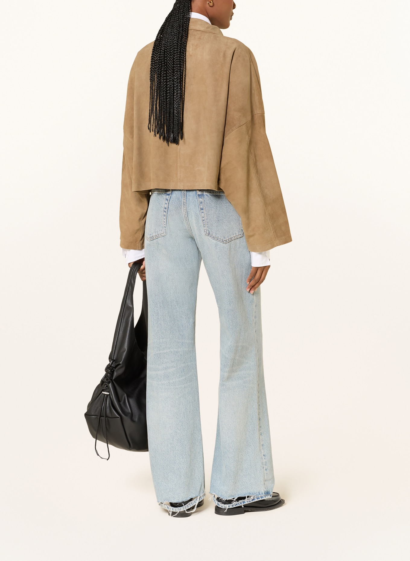 DRYKORN Lederjacke ELSTOW: BEIGE