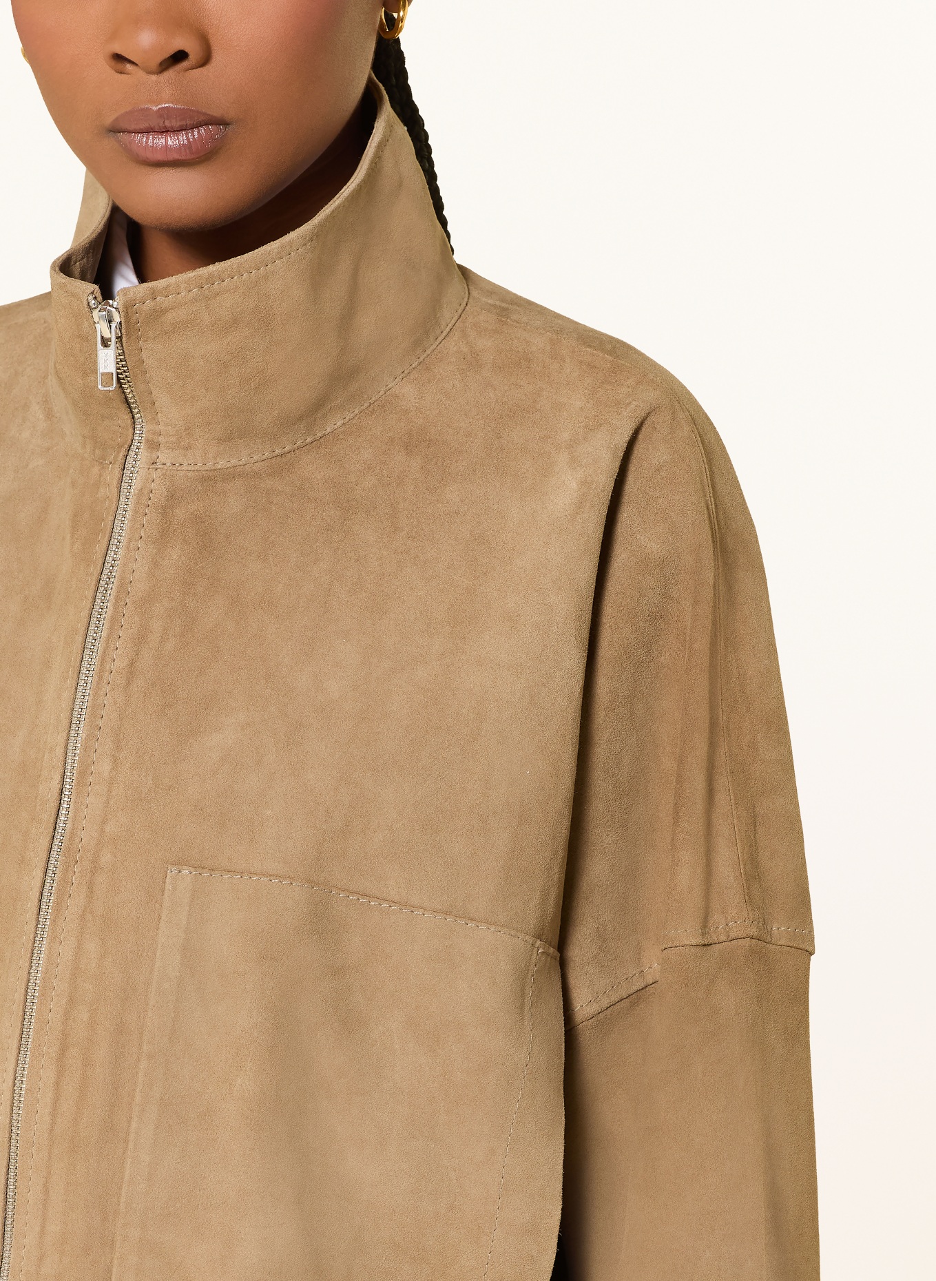 DRYKORN Lederjacke ELSTOW: BEIGE