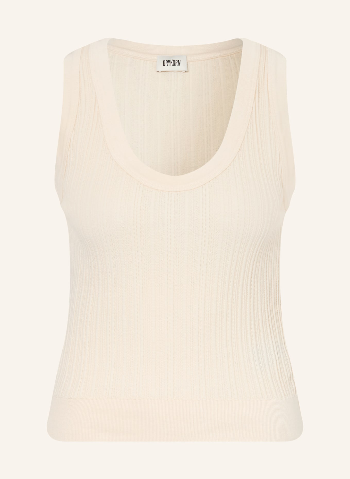 DRYKORN Gebreide top SULENA: ECRU