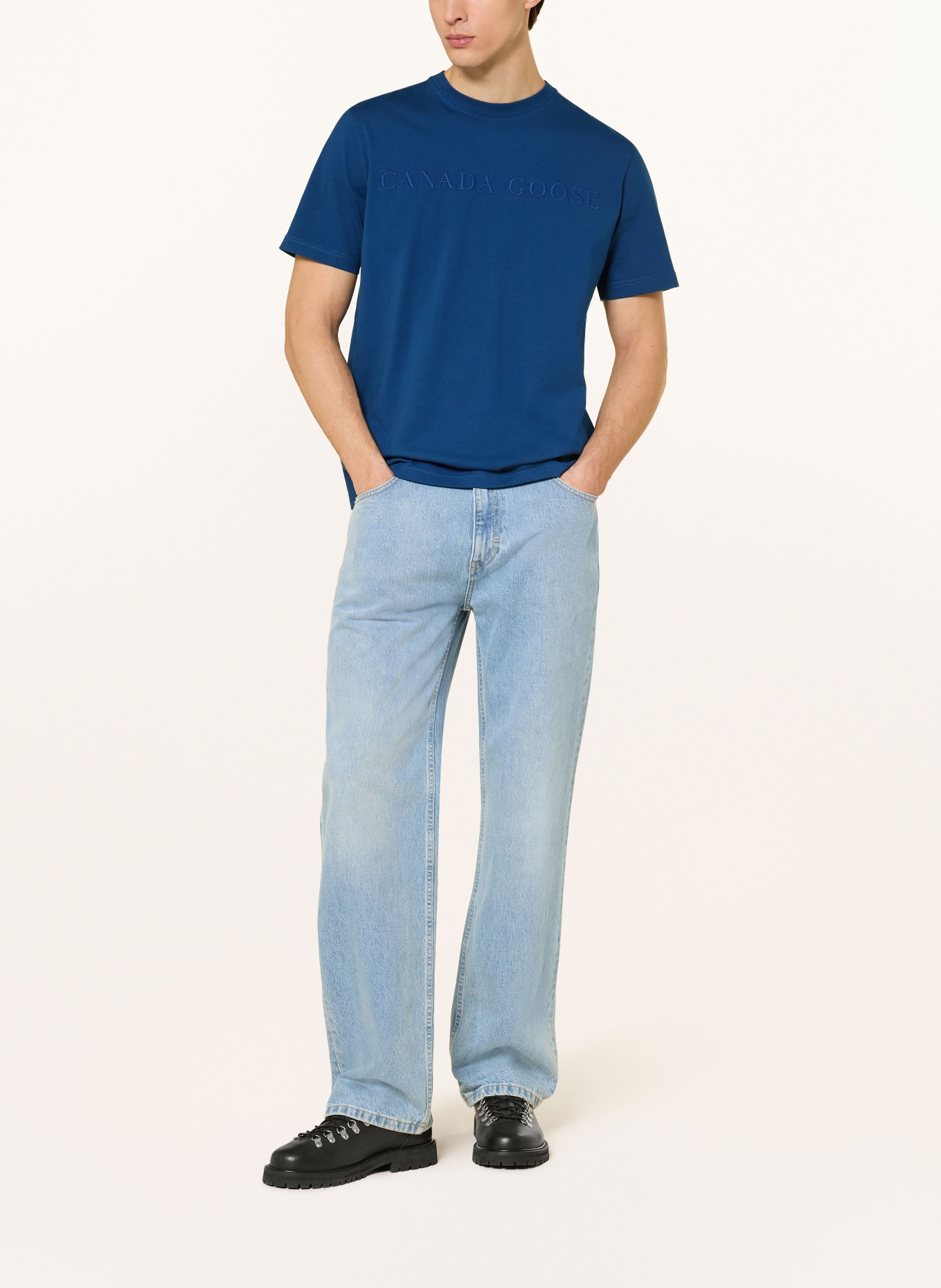 CANADA GOOSE T-shirt VANTAGE: BLAUW