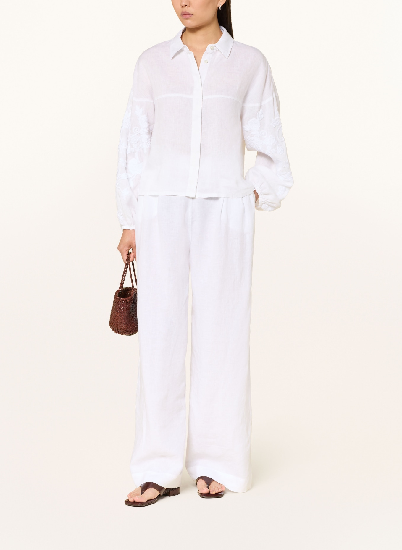 REPEAT Hemdbluse: WEISS