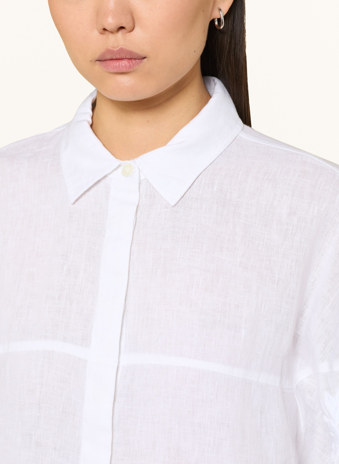 REPEAT Hemdbluse: WEISS