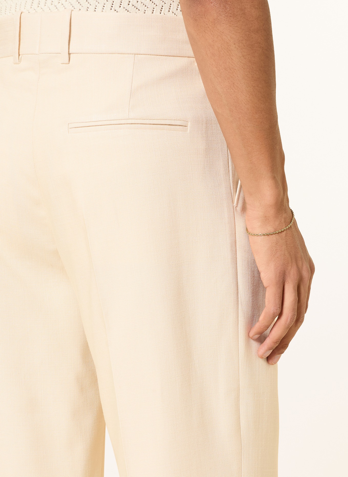 DRÔLE DE MONSIEUR Broek GOLFEUR Regular Fit: CRÈME