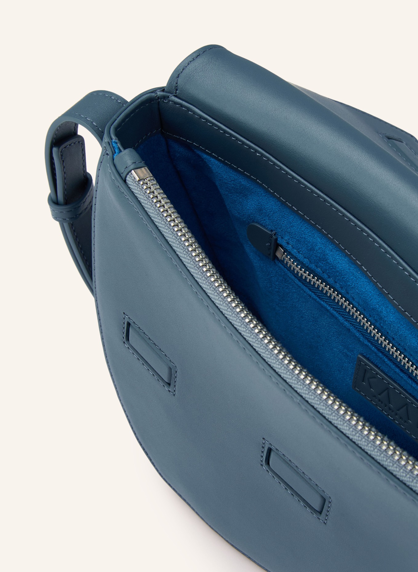 KAAI Taška přes rameno REBEL: MODRÁ / STŘÍBRNÁ