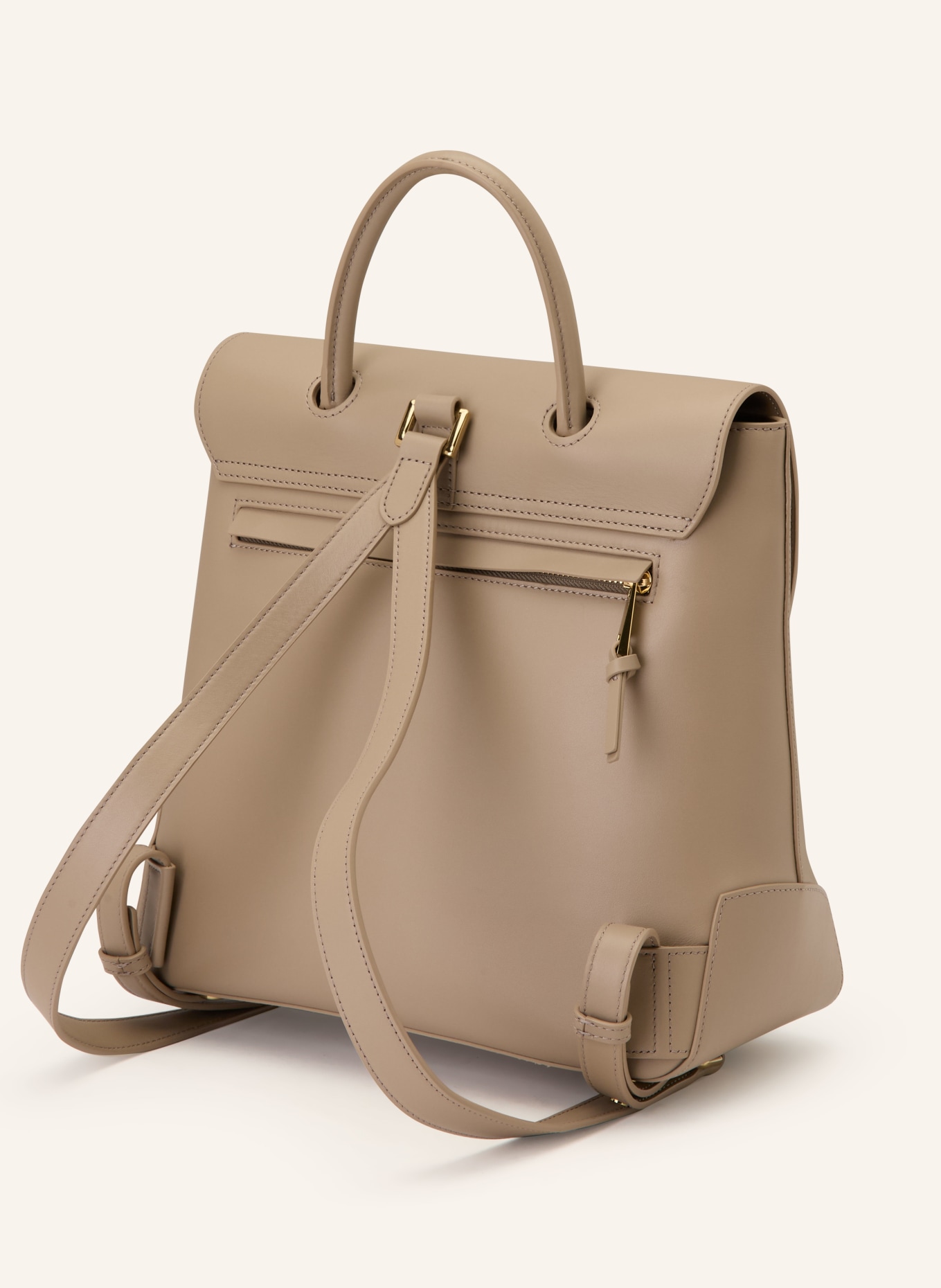 KAAI REBEL MINI Backpack: TAUPE / GOLD