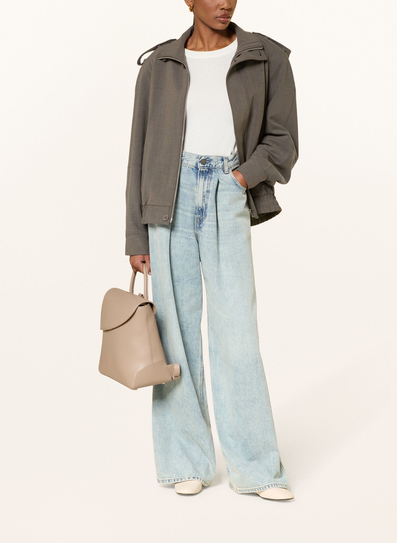 KAAI REBEL MINI Backpack: TAUPE / GOLD