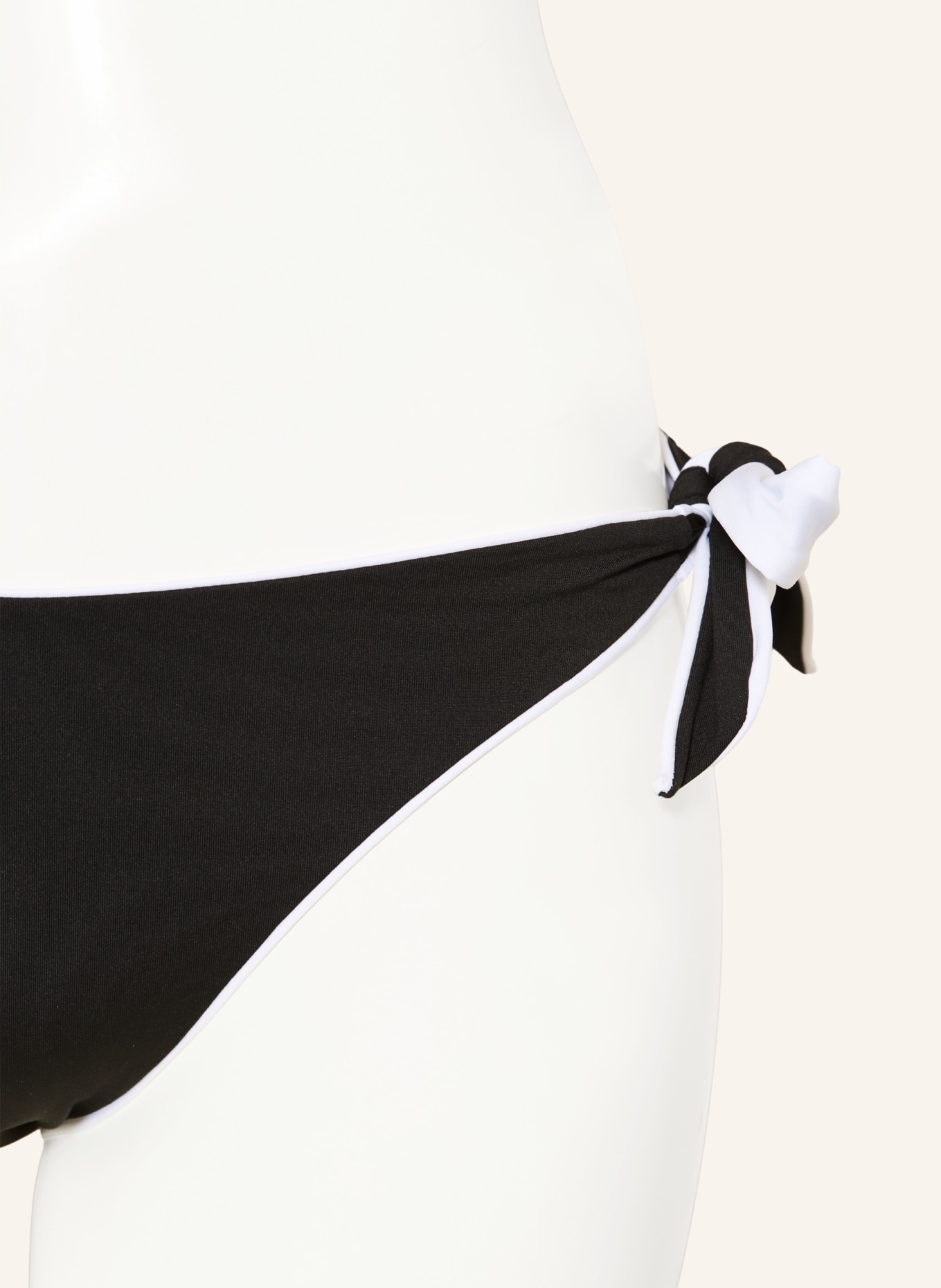 Max Mara BEACHWEAR Triangel-Bikini-Hose SELLA zum Wenden: SCHWARZ / WEISS