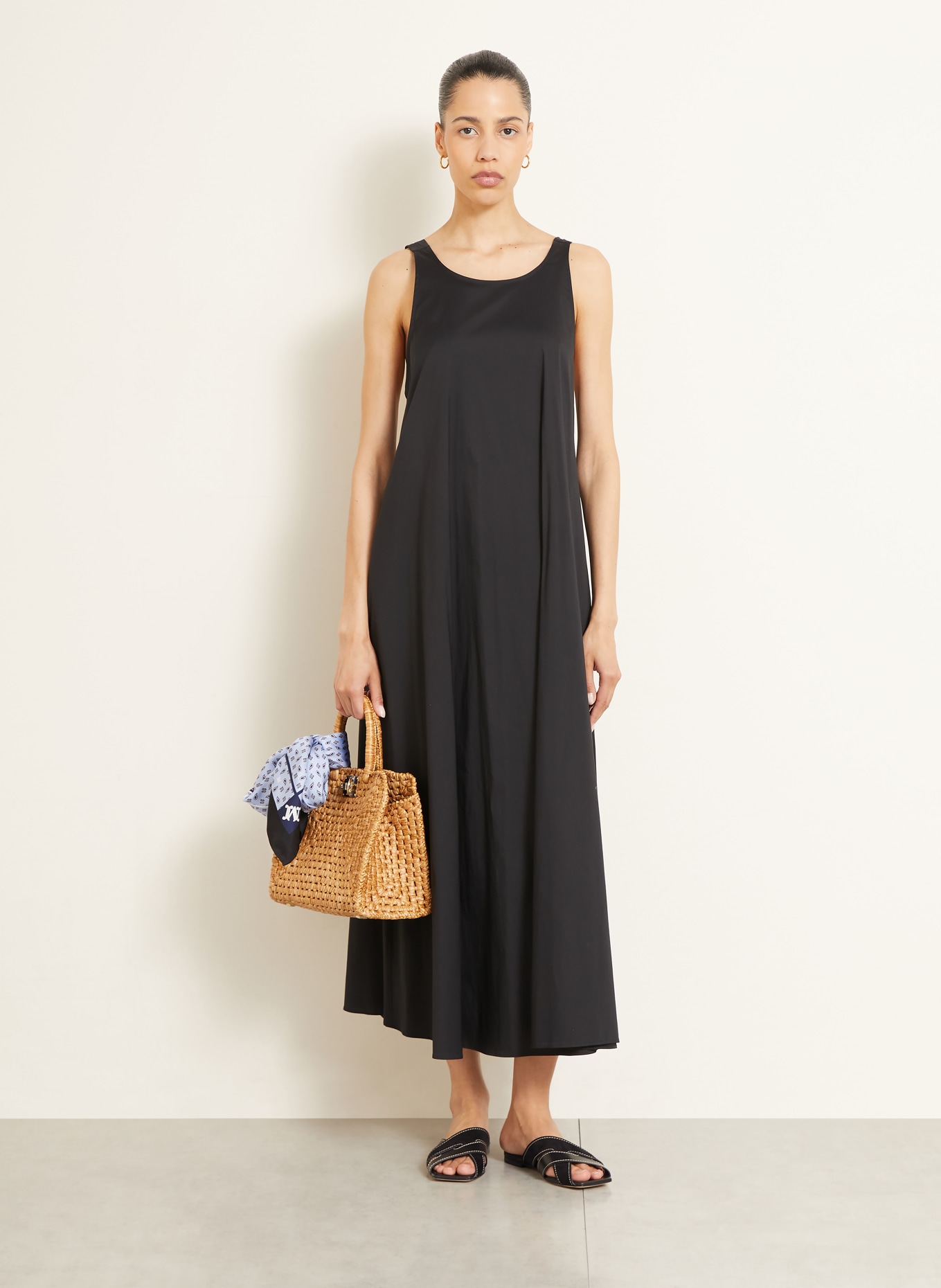 Max Mara BEACHWEAR Strandkleid SETA: SCHWARZ
