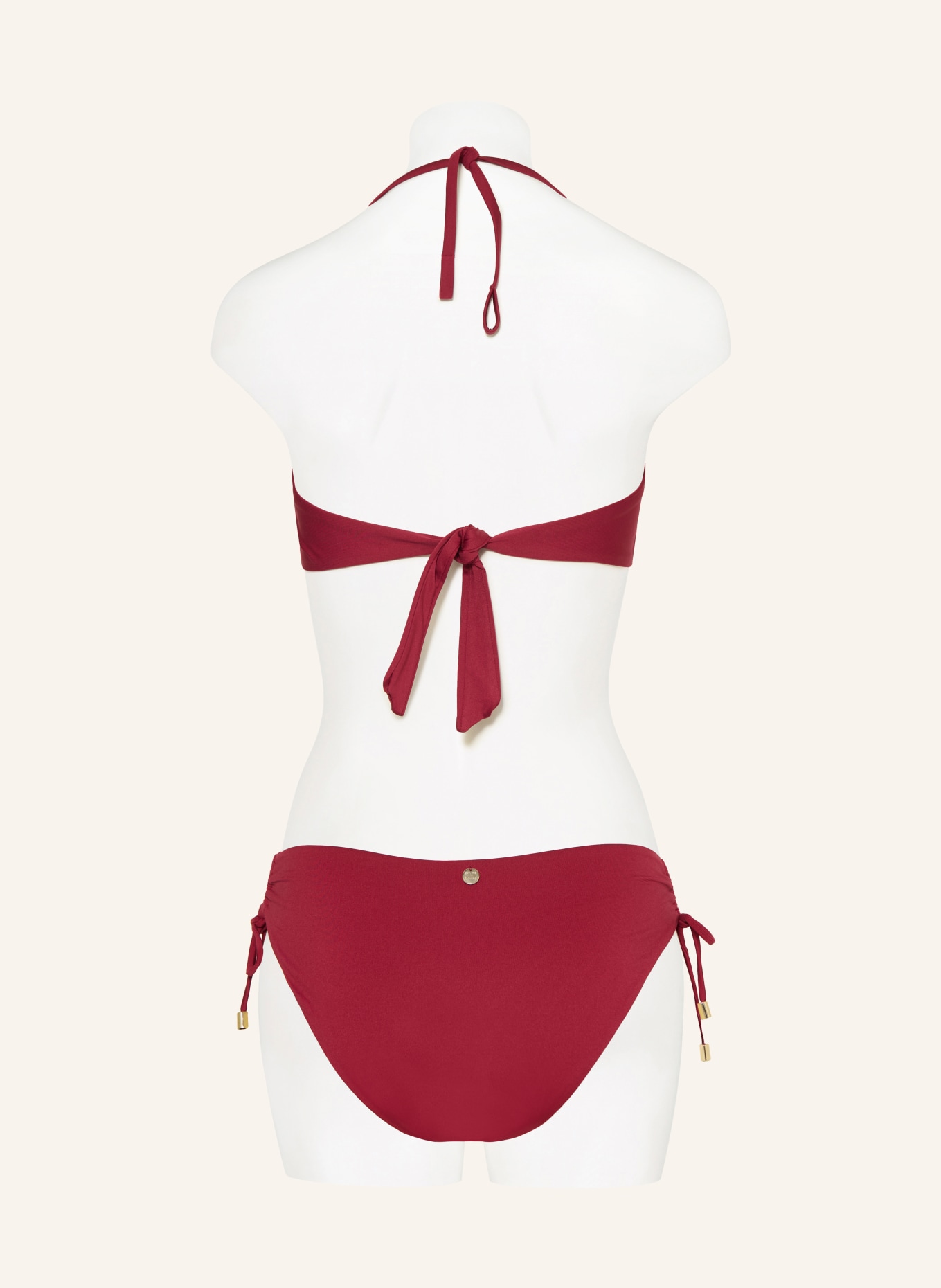 Max Mara BEACHWEAR Podstawowe figi bikini SANDRA: CIEMNOCZERWONY