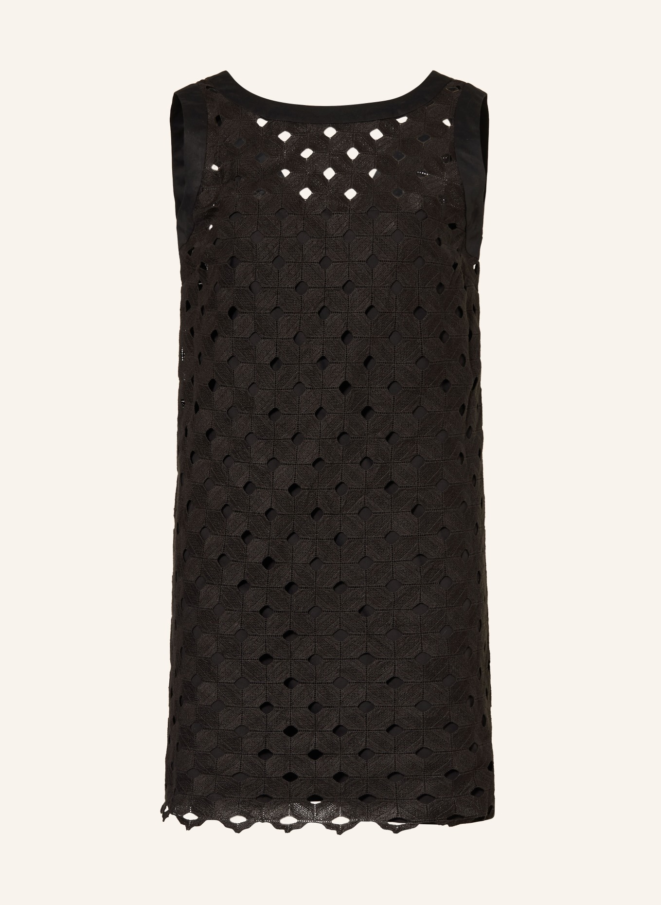 Max Mara BEACHWEAR Strandkleid PESI aus Lochspitze: SCHWARZ