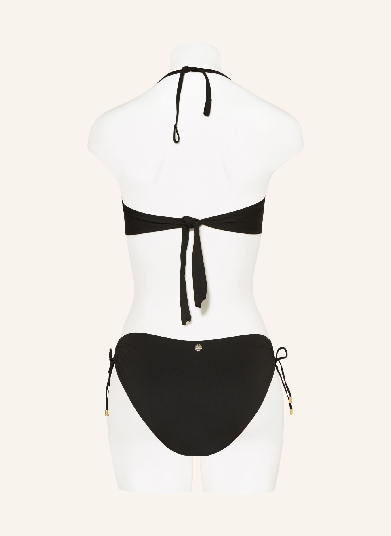 Max Mara BEACHWEAR Top bikini typu bandeau AMELIA: CZARNY