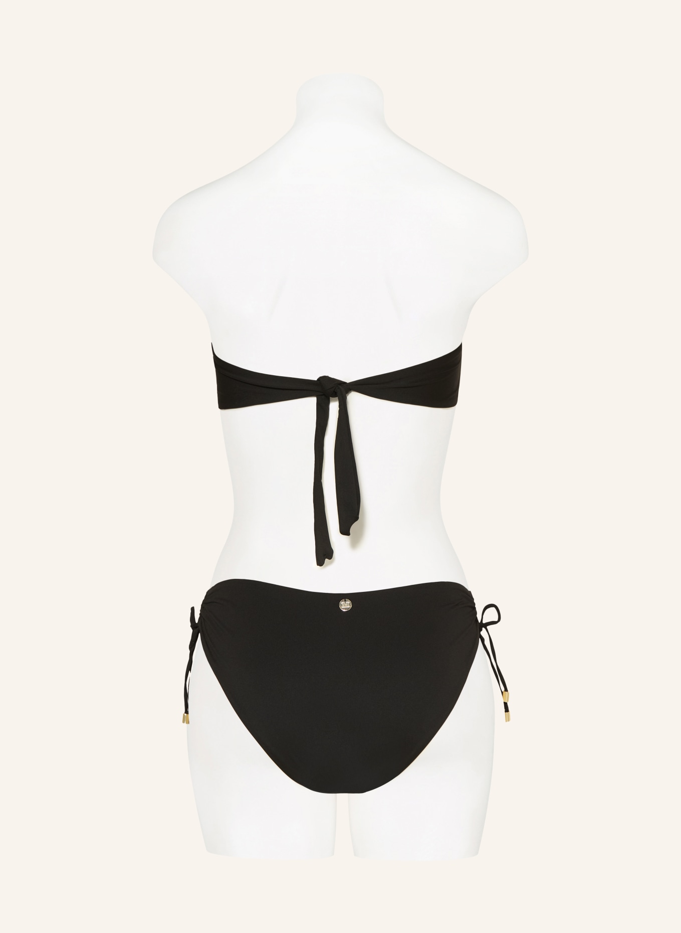 Max Mara BEACHWEAR Top bikini typu bandeau AMELIA: CZARNY