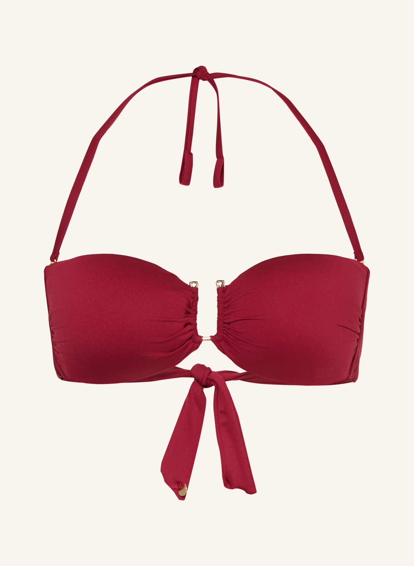Max Mara BEACHWEAR Bandeau-Bikini-Top AMELIA: DUNKELROT