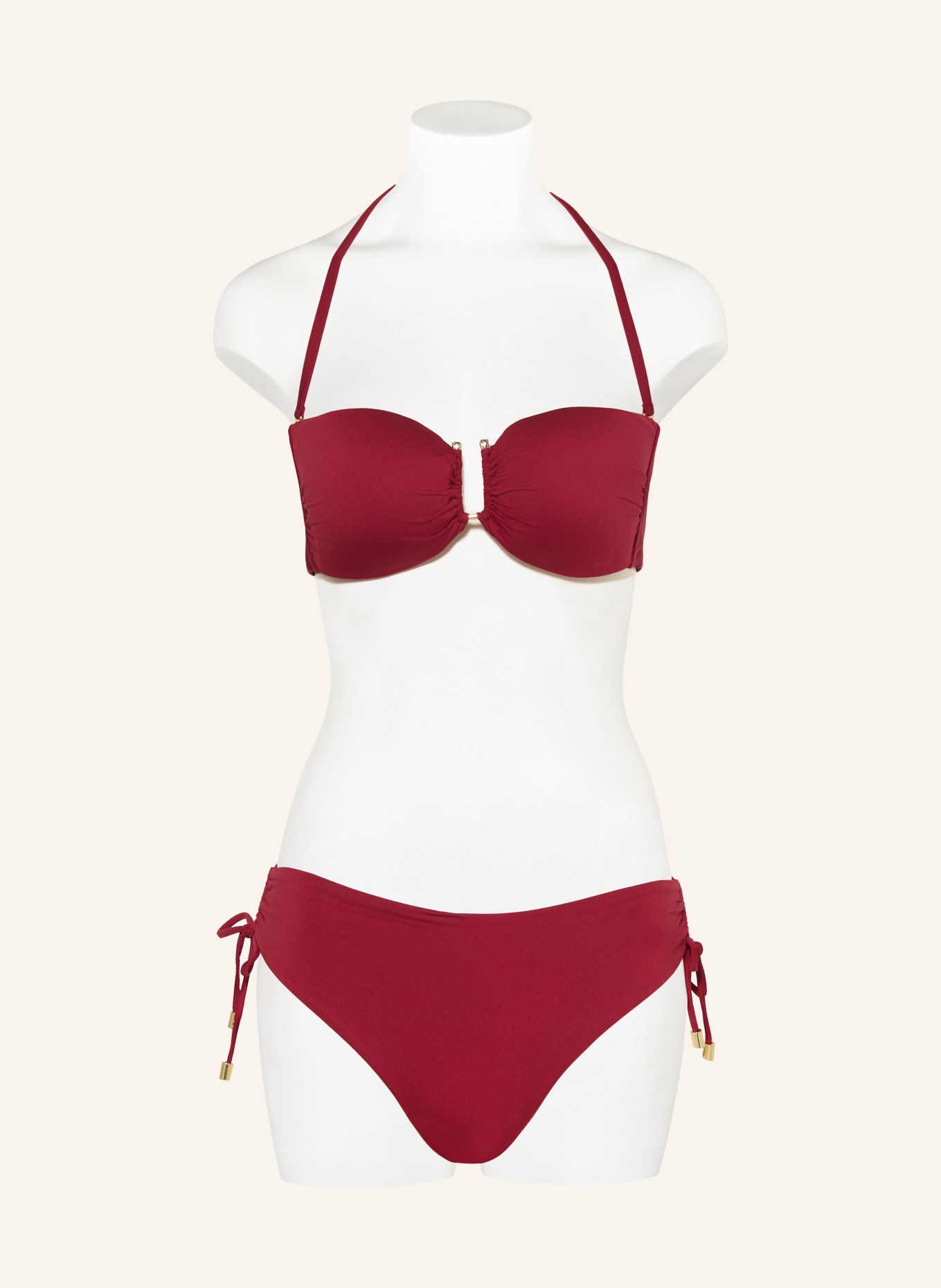 Max Mara BEACHWEAR Bandeau-Bikini-Top AMELIA: DUNKELROT