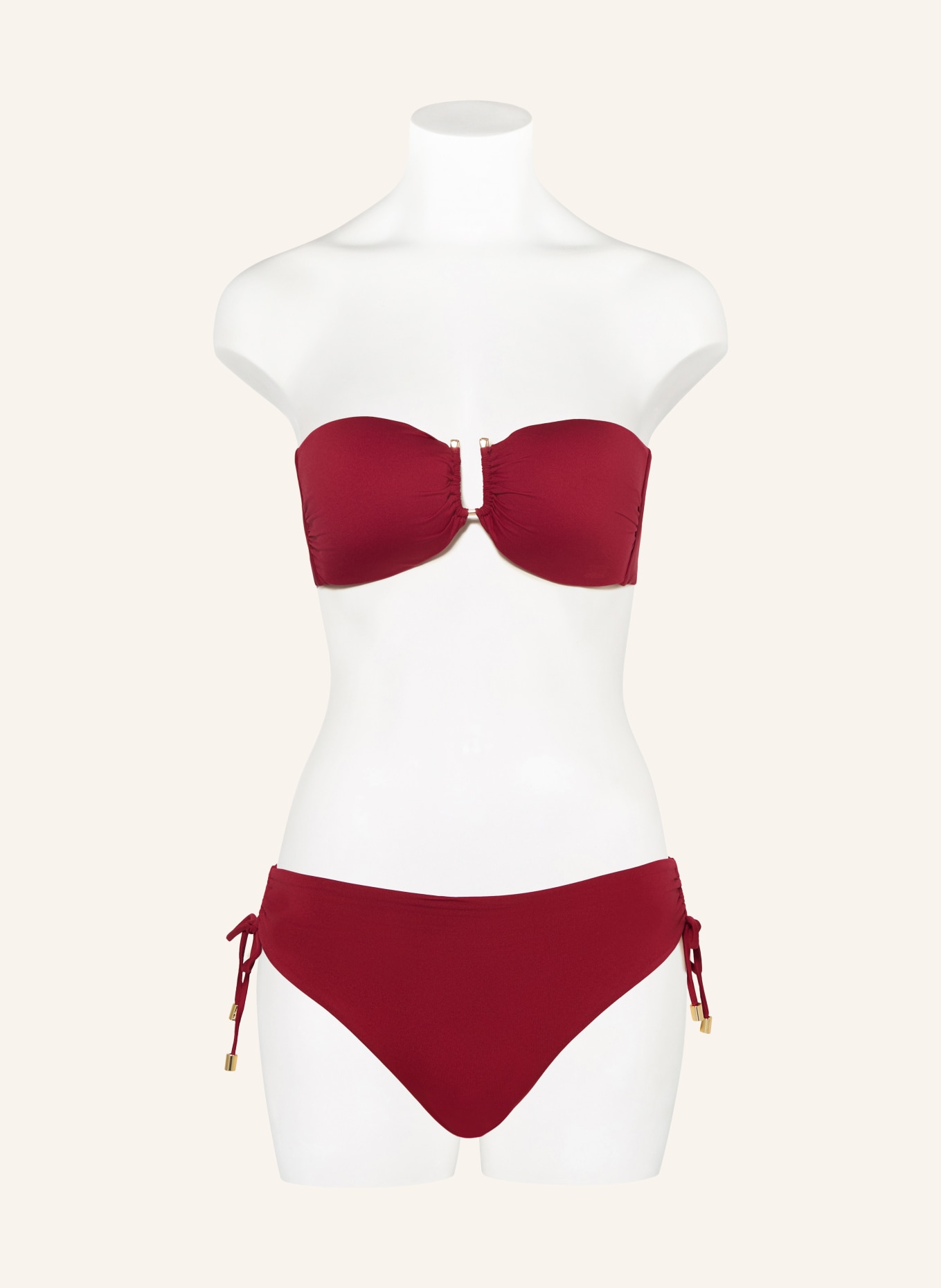 Max Mara BEACHWEAR Bandeau-Bikini-Top AMELIA: DUNKELROT