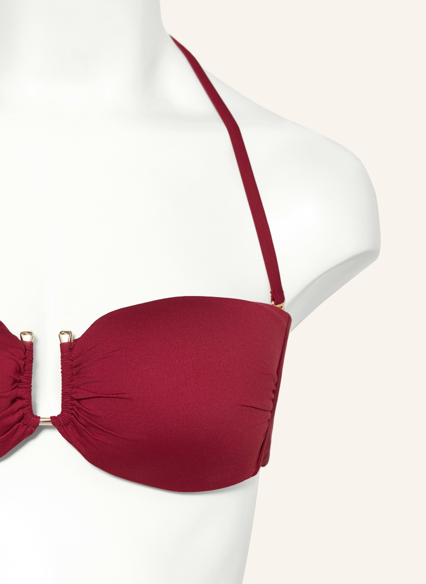 Max Mara BEACHWEAR Bandeau-Bikini-Top AMELIA: DUNKELROT