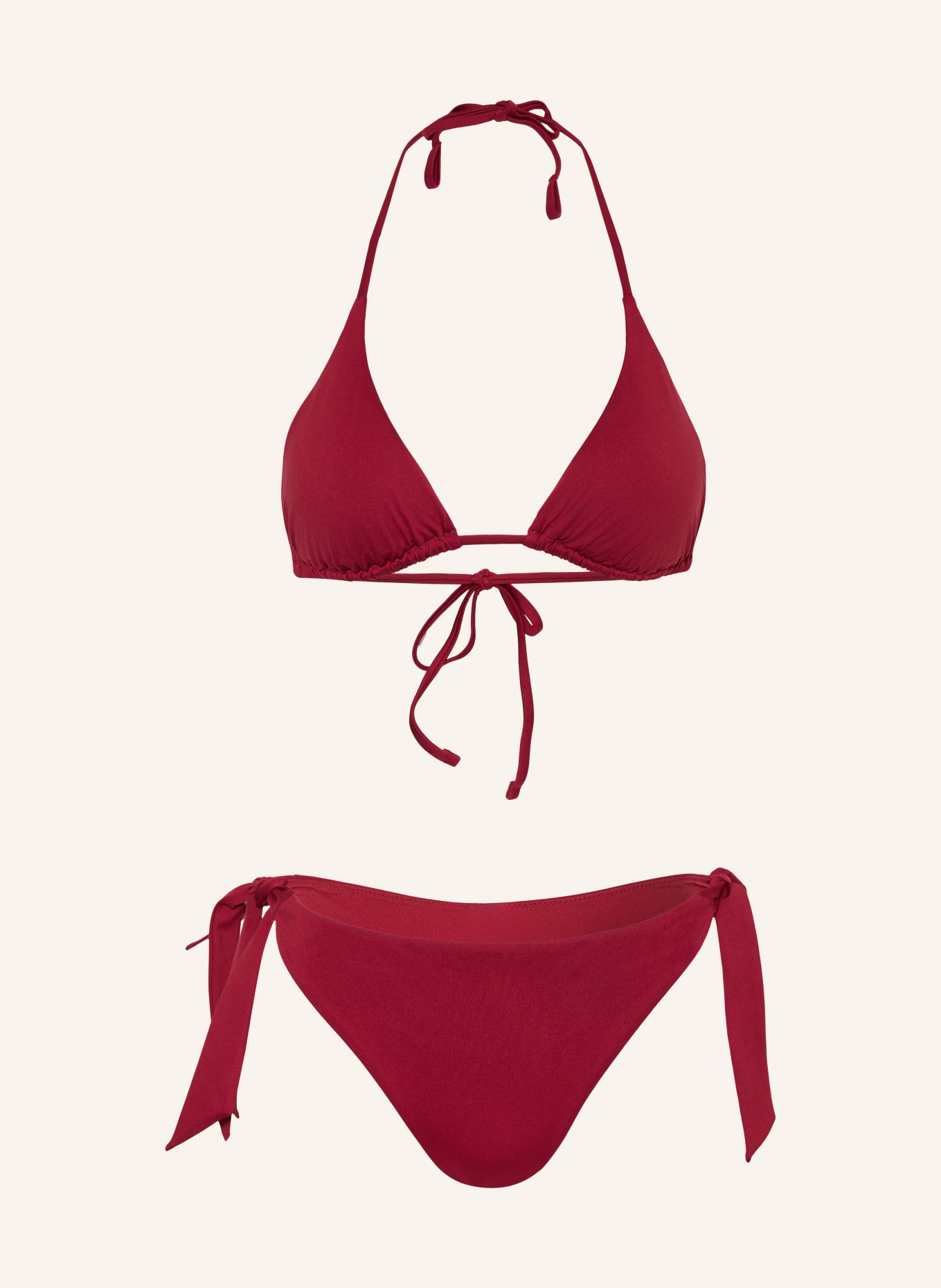 Max Mara BEACHWEAR Triangel-Bikini BABY: DUNKELROT