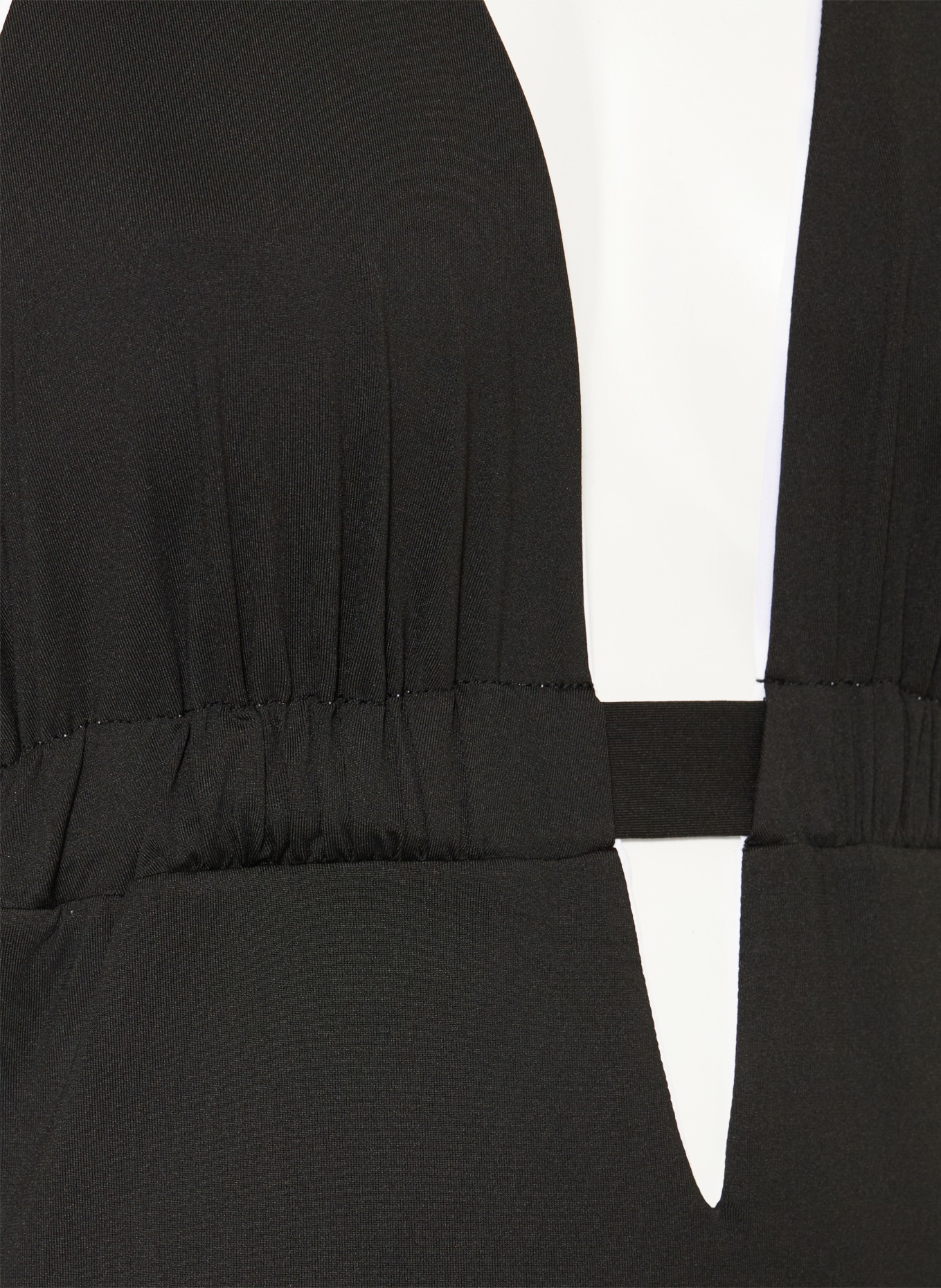 Max Mara BEACHWEAR BCCHCHENZIA halter-neck swimsuit with cut-out: BLACK