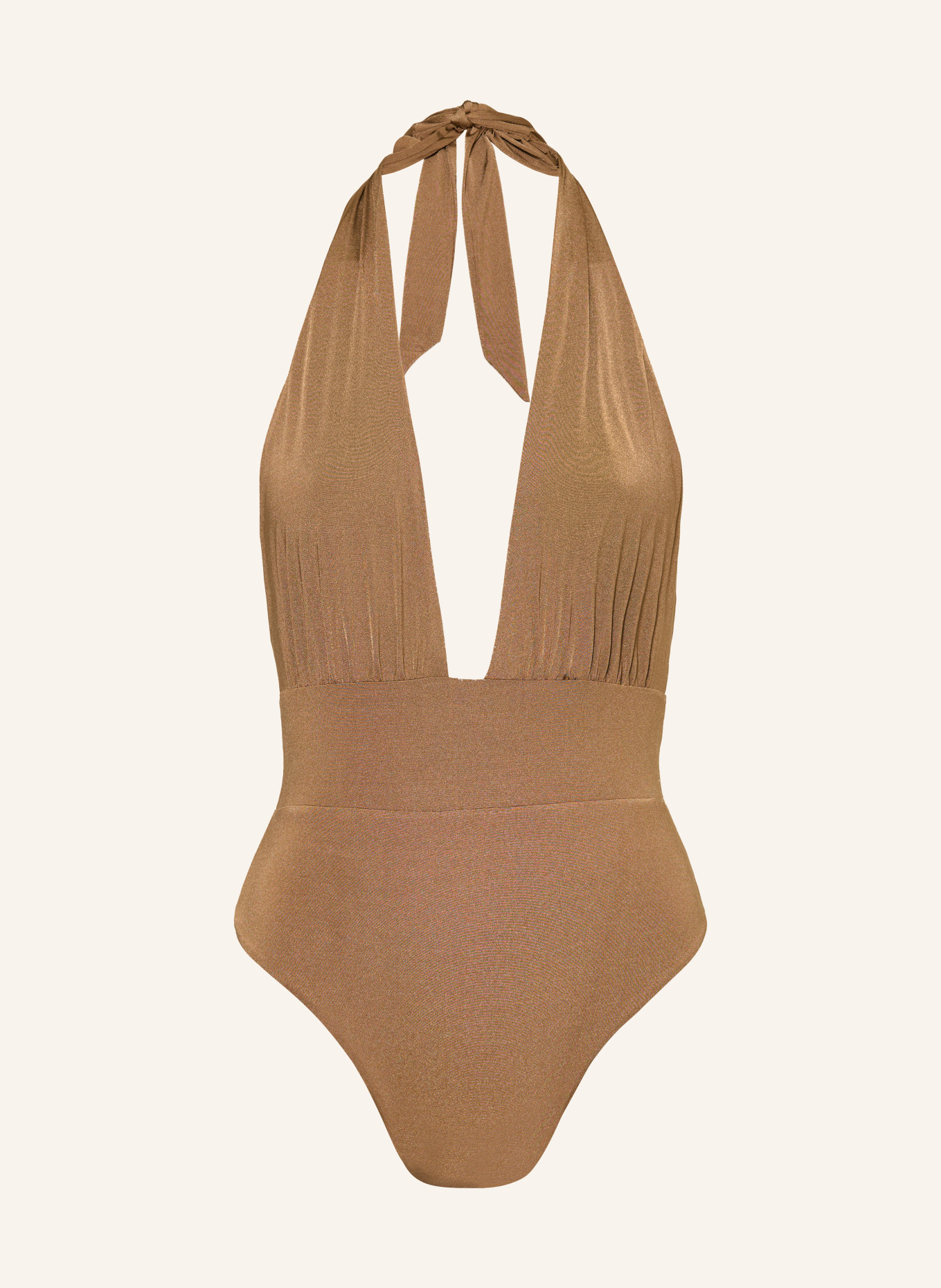 Max Mara BEACHWEAR Neckholder-Badeanzug BCHCALLE: BEIGE