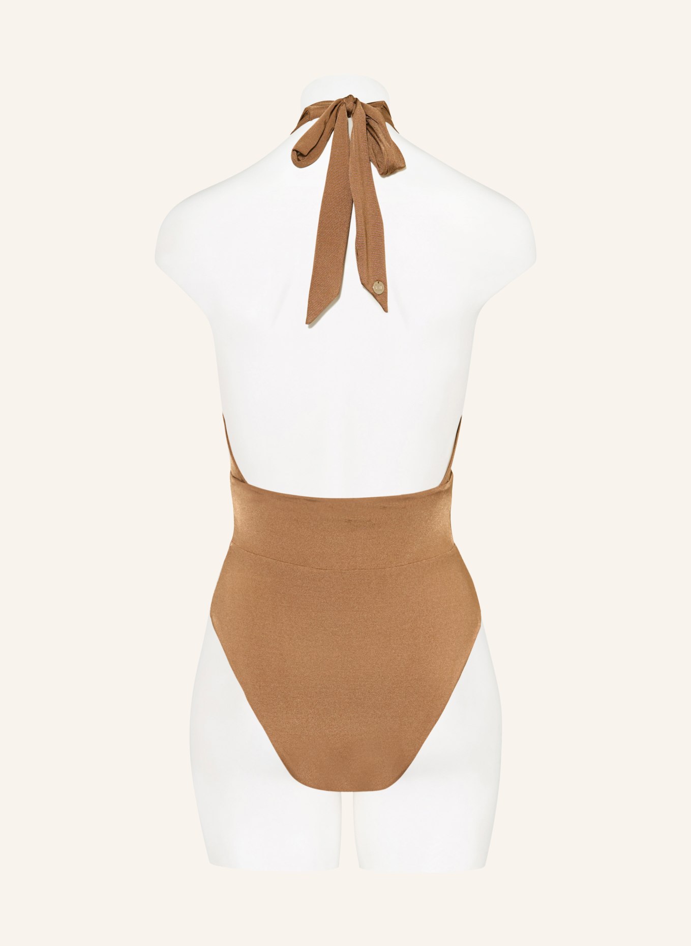 Max Mara BEACHWEAR Neckholder-Badeanzug BCHCALLE: BEIGE