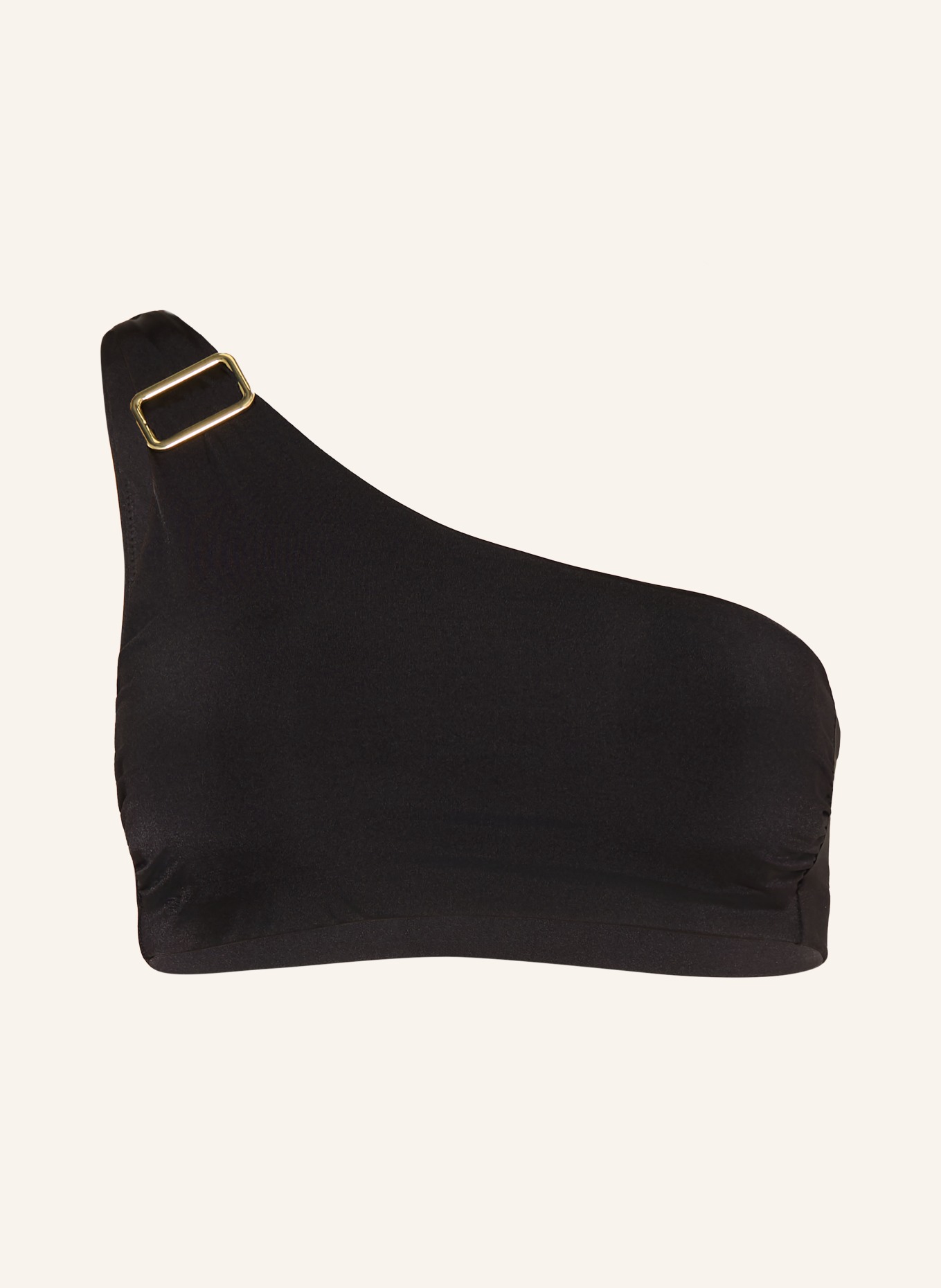 Max Mara BEACHWEAR Top bikini na jedno ramię ALISIA: CZARNY