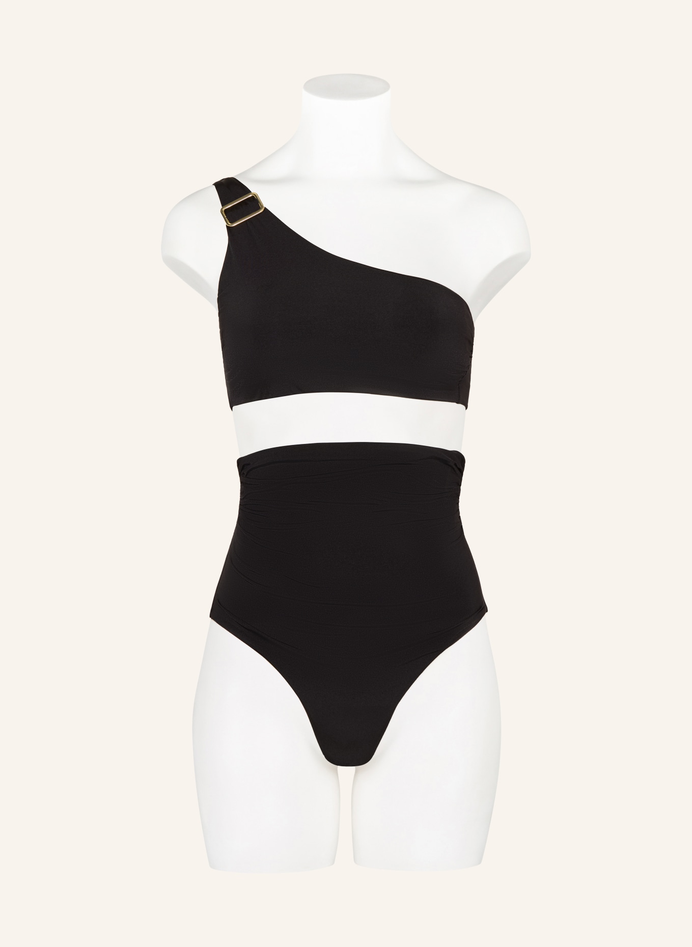 Max Mara BEACHWEAR Spodenki bikini z wysokim stanem SALLI: CZARNY