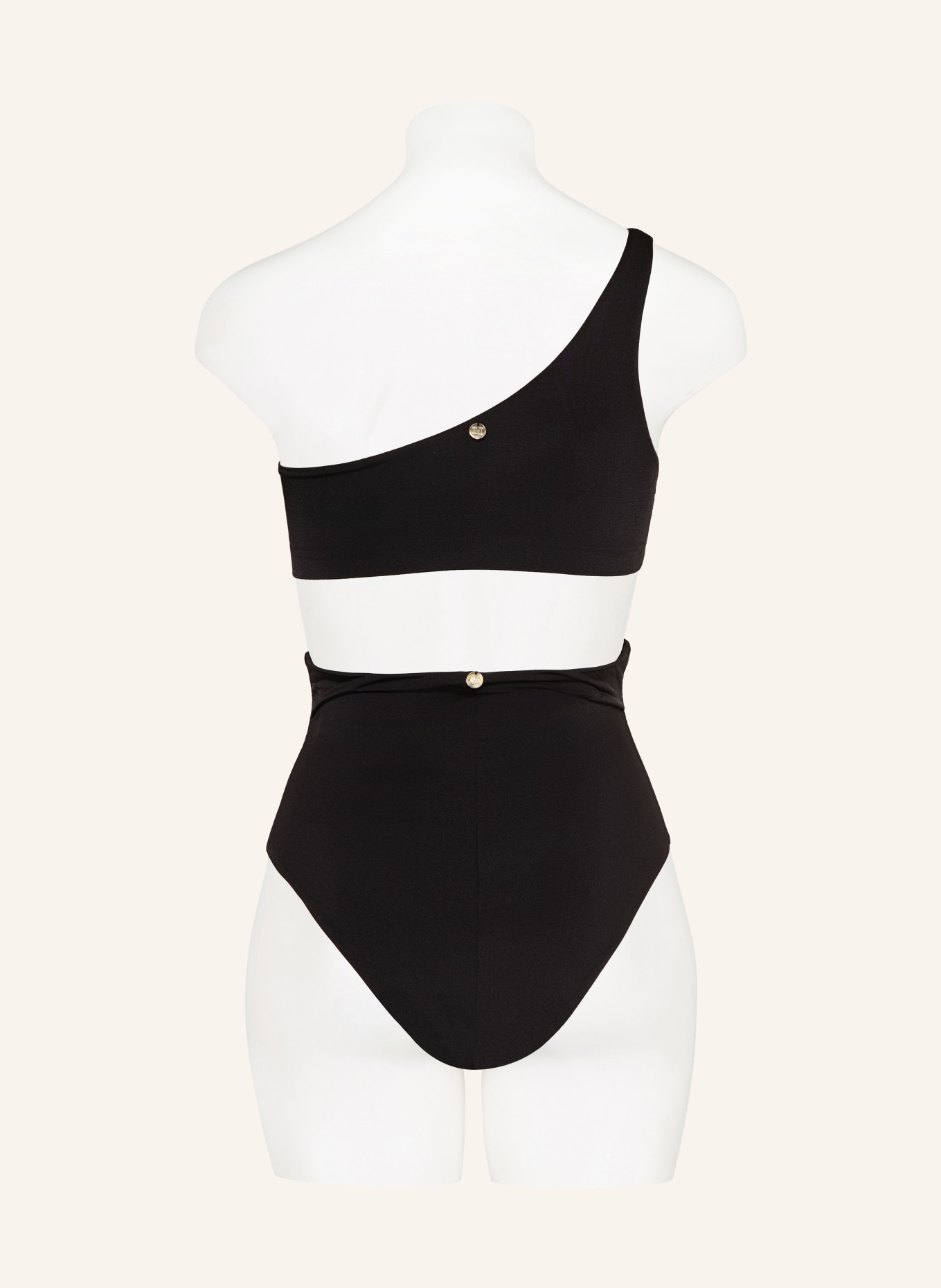 Max Mara BEACHWEAR Spodenki bikini z wysokim stanem SALLI: CZARNY