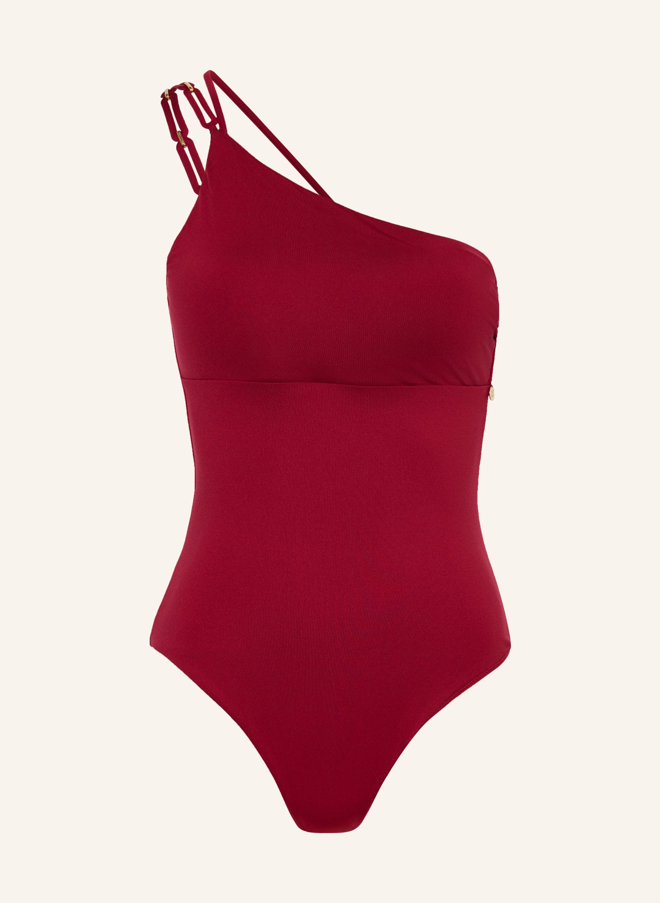 Max Mara BEACHWEAR One-Shoulder-Badeanzug BCHCAPPA: DUNKELROT