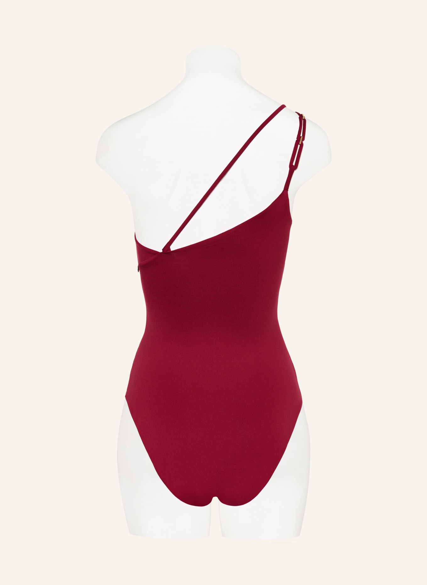 Max Mara BEACHWEAR One-Shoulder-Badeanzug BCHCAPPA: DUNKELROT