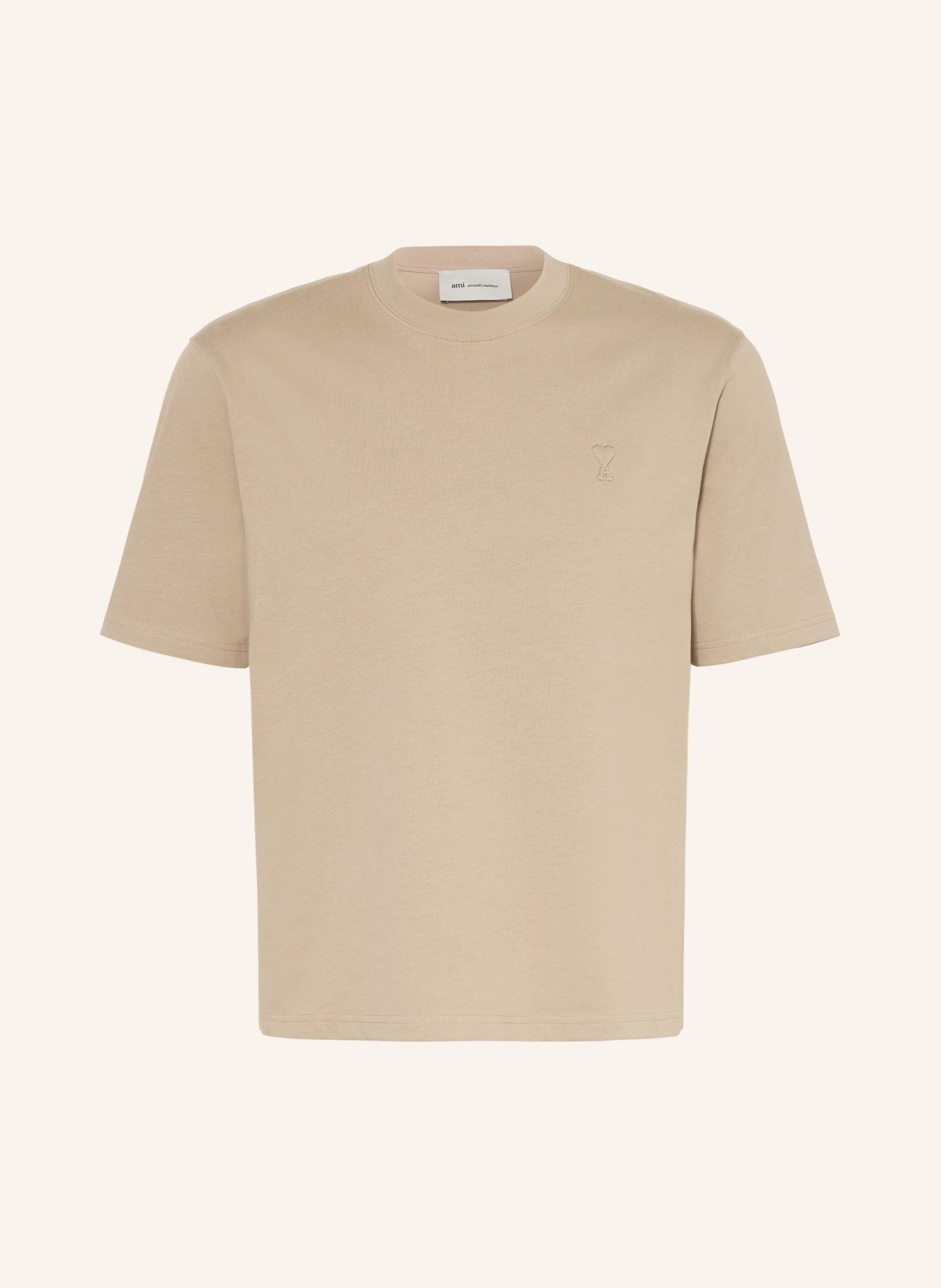 AMI PARIS T-Shirt: TAUPE