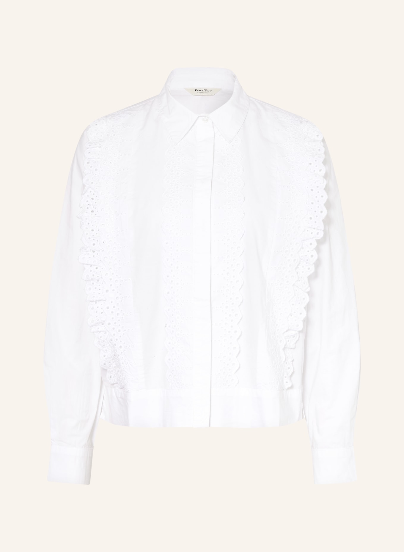 Part Two Košile ANELINEPW s prolamovanou krajkou: BÍLÁ