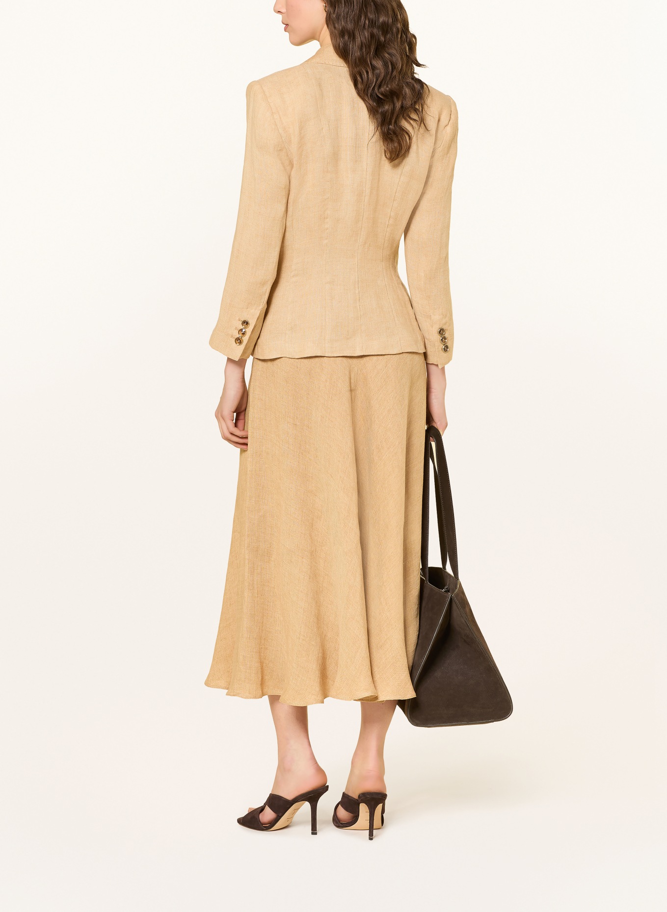 MARELLA Leinenblazer: HELLBRAUN