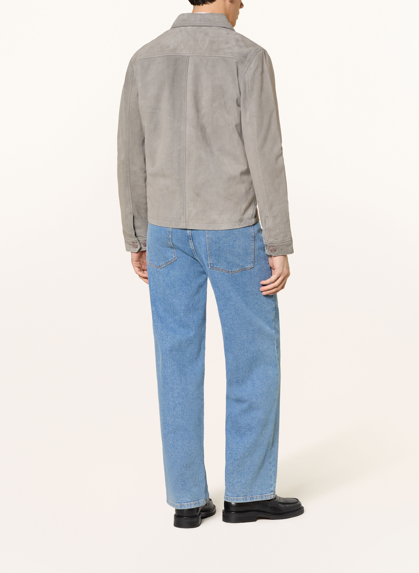 Schott NYC Survêtement en cuir: GRIS