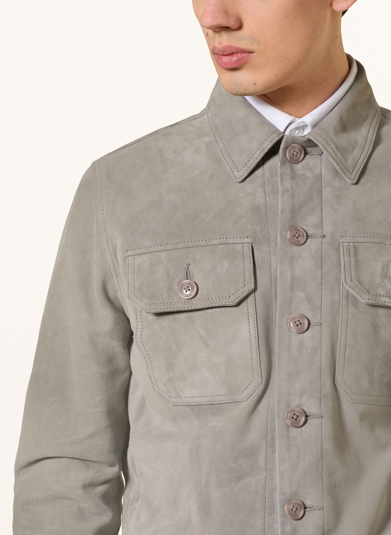 Schott NYC Survêtement en cuir: GRIS