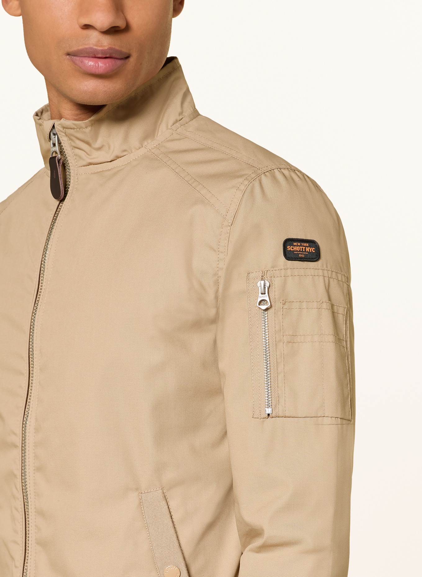 Schott NYC Blouson KENNY: BEIGE