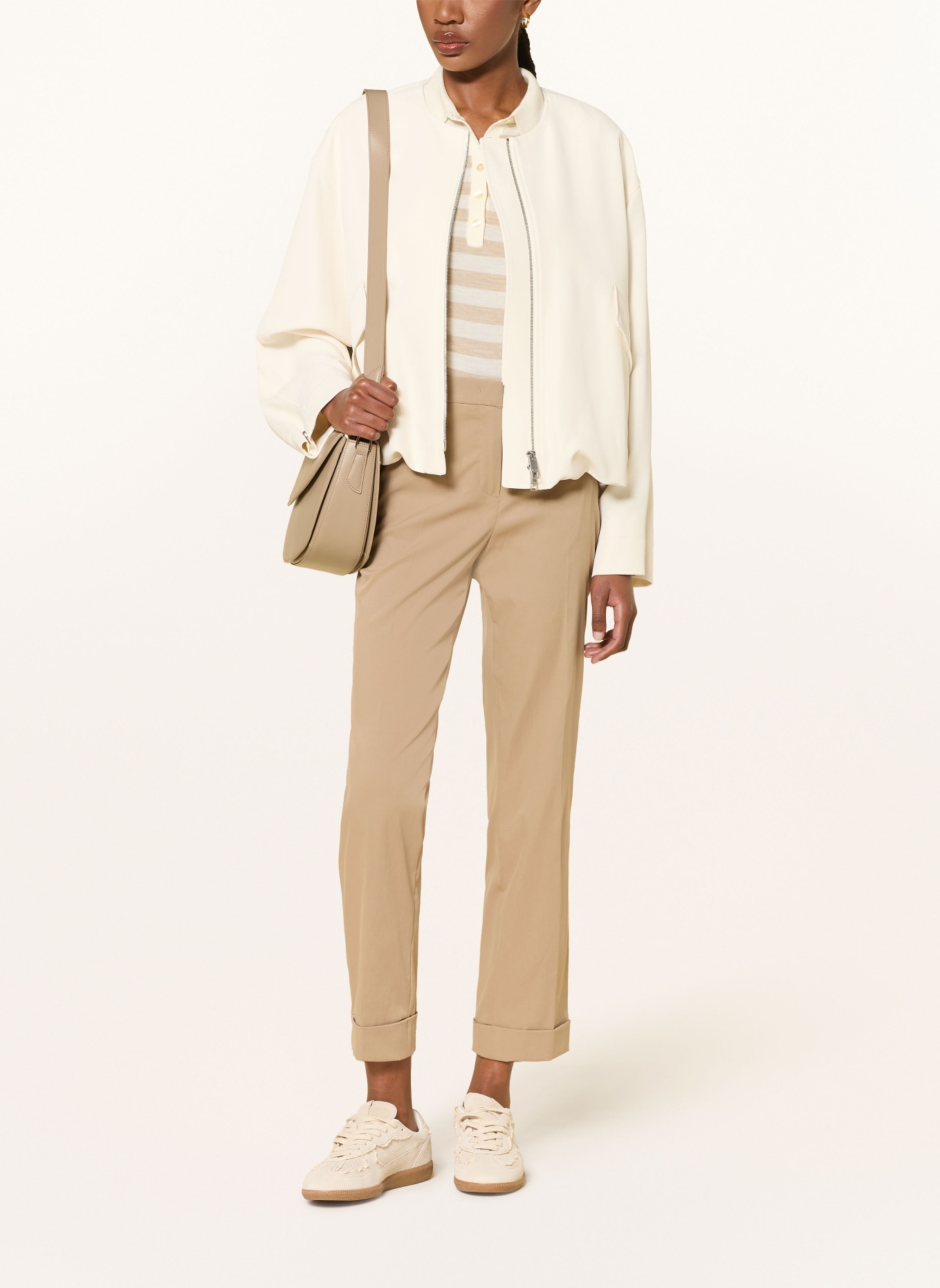 RAFFAELLO ROSSI 7/8-broek KRISS: LICHTBRUIN