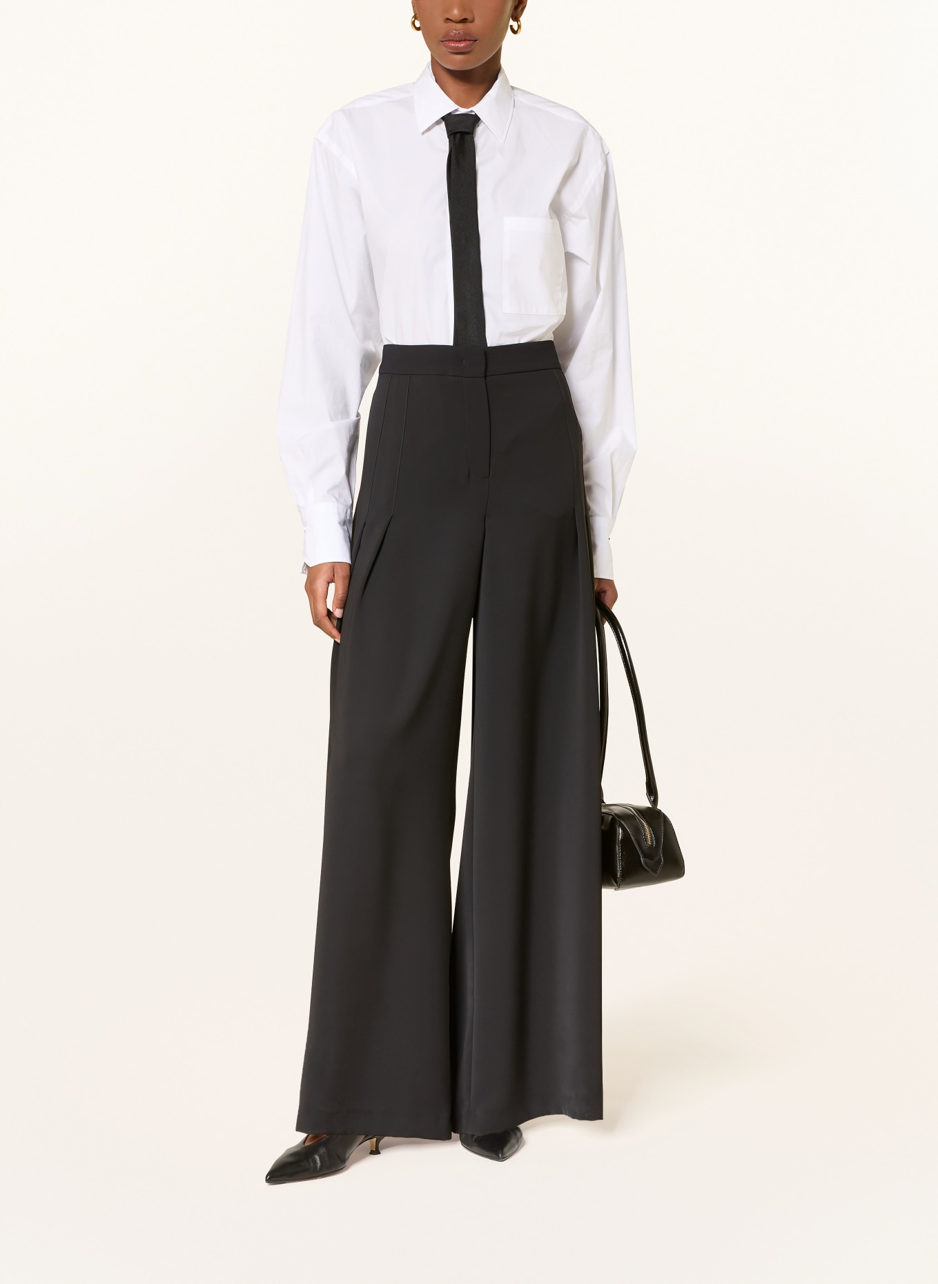 RAFFAELLO ROSSI Marlenehose MALEA: SCHWARZ