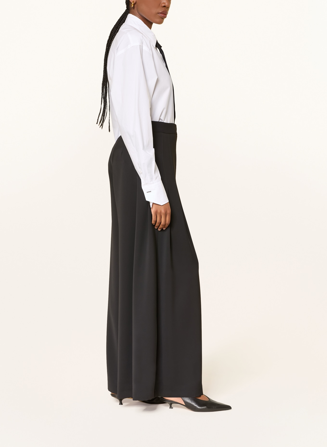 RAFFAELLO ROSSI Marlenehose MALEA: SCHWARZ