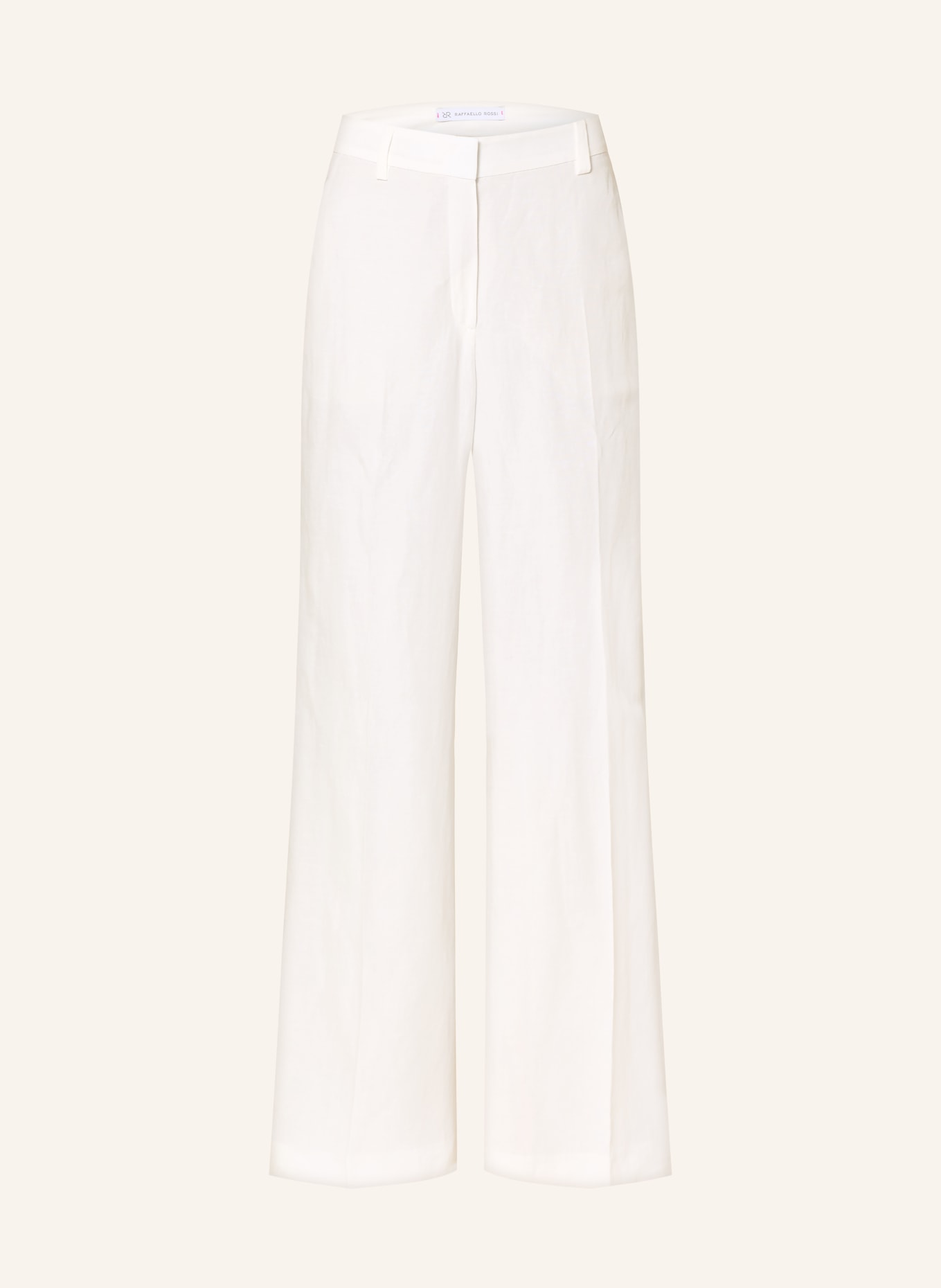 RAFFAELLO ROSSI Pantalon Marlene MILARA avec lin: BLANC