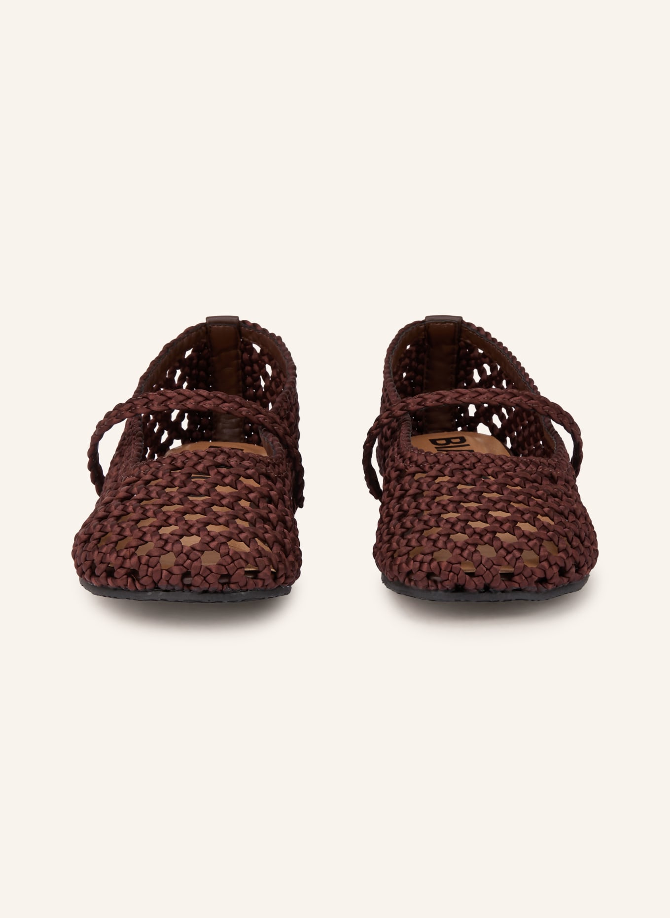 BIANCO Baleríny typu Mary Jane: TMAVĚ HNĚDÁ