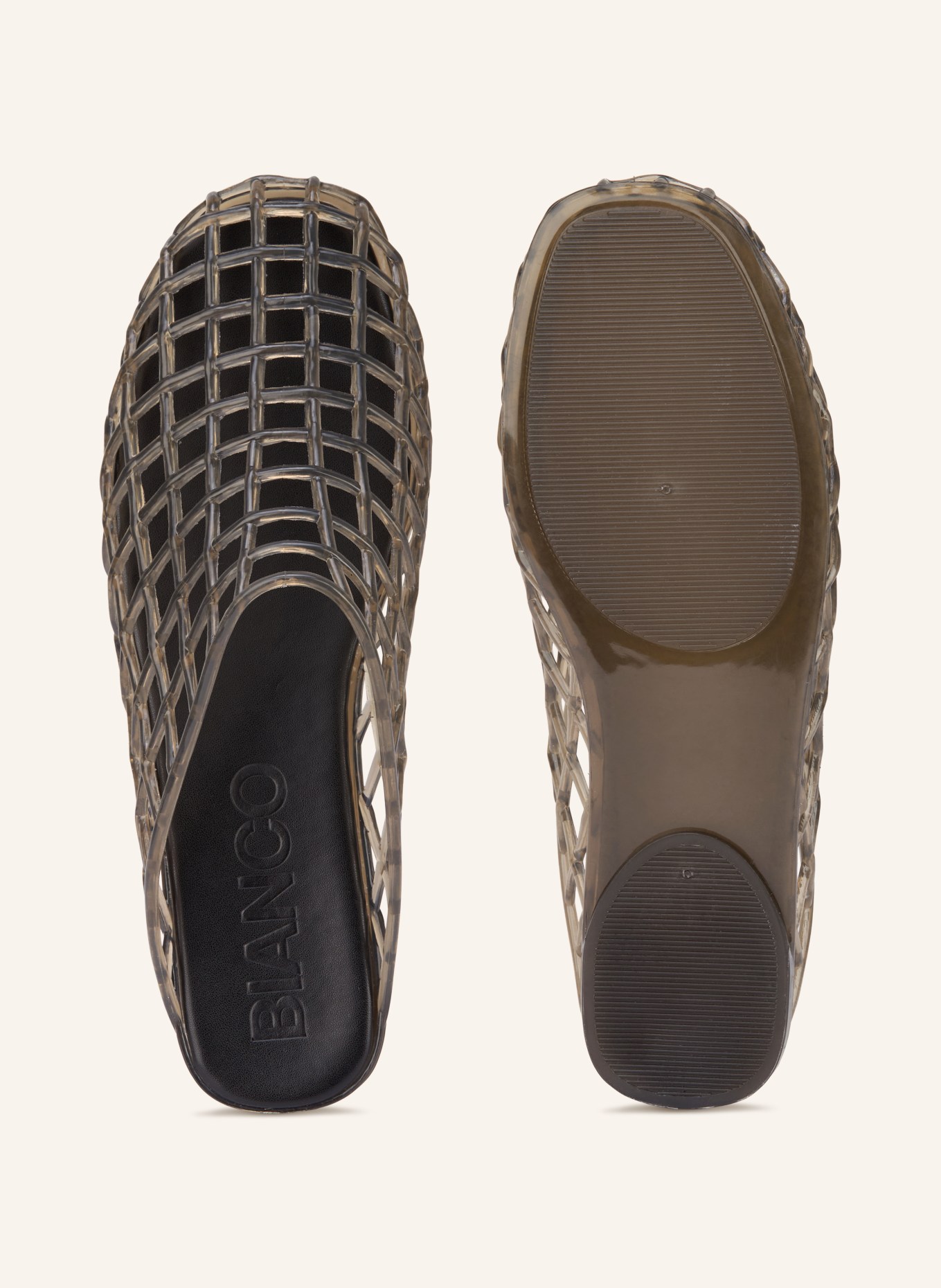 BIANCO Pantofle: ČERNÁ