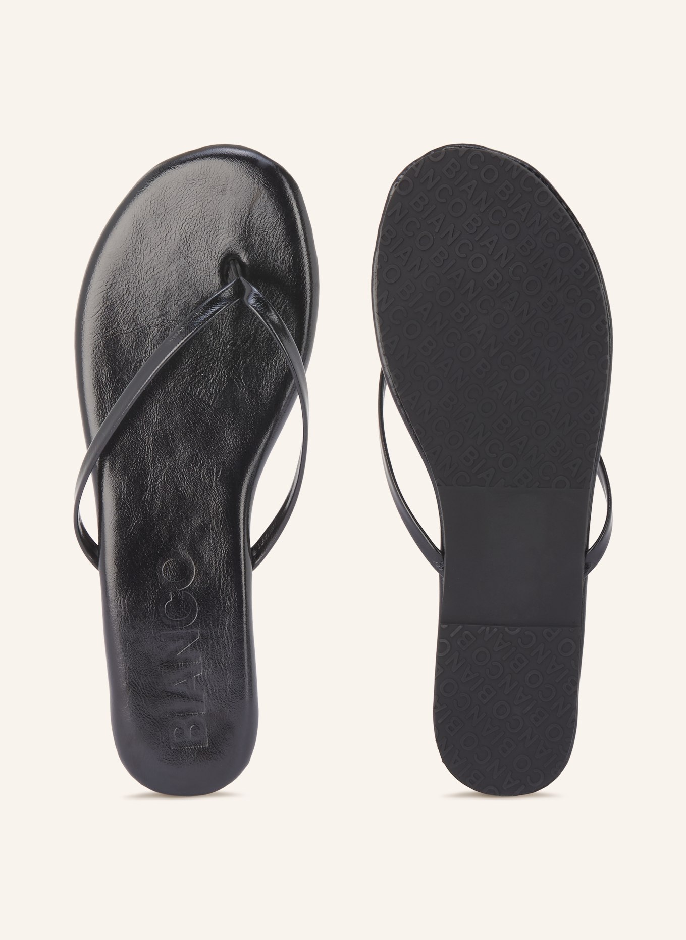 BIANCO Prstové ponožky BIAMEXICO: ČERNÁ