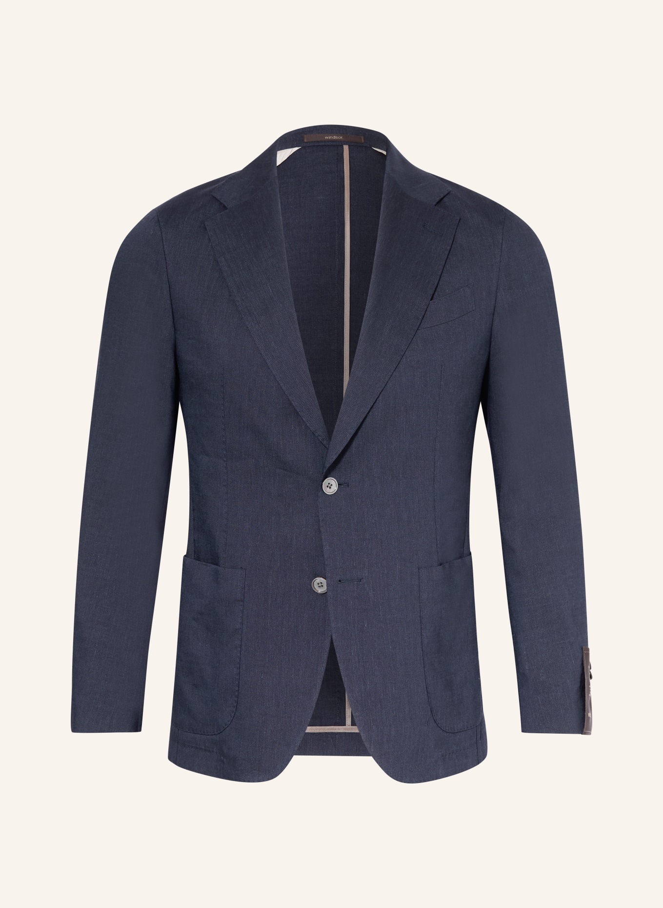 windsor. Veste de costume GIORNO coupe extra slim en lin: 410 Navy 410