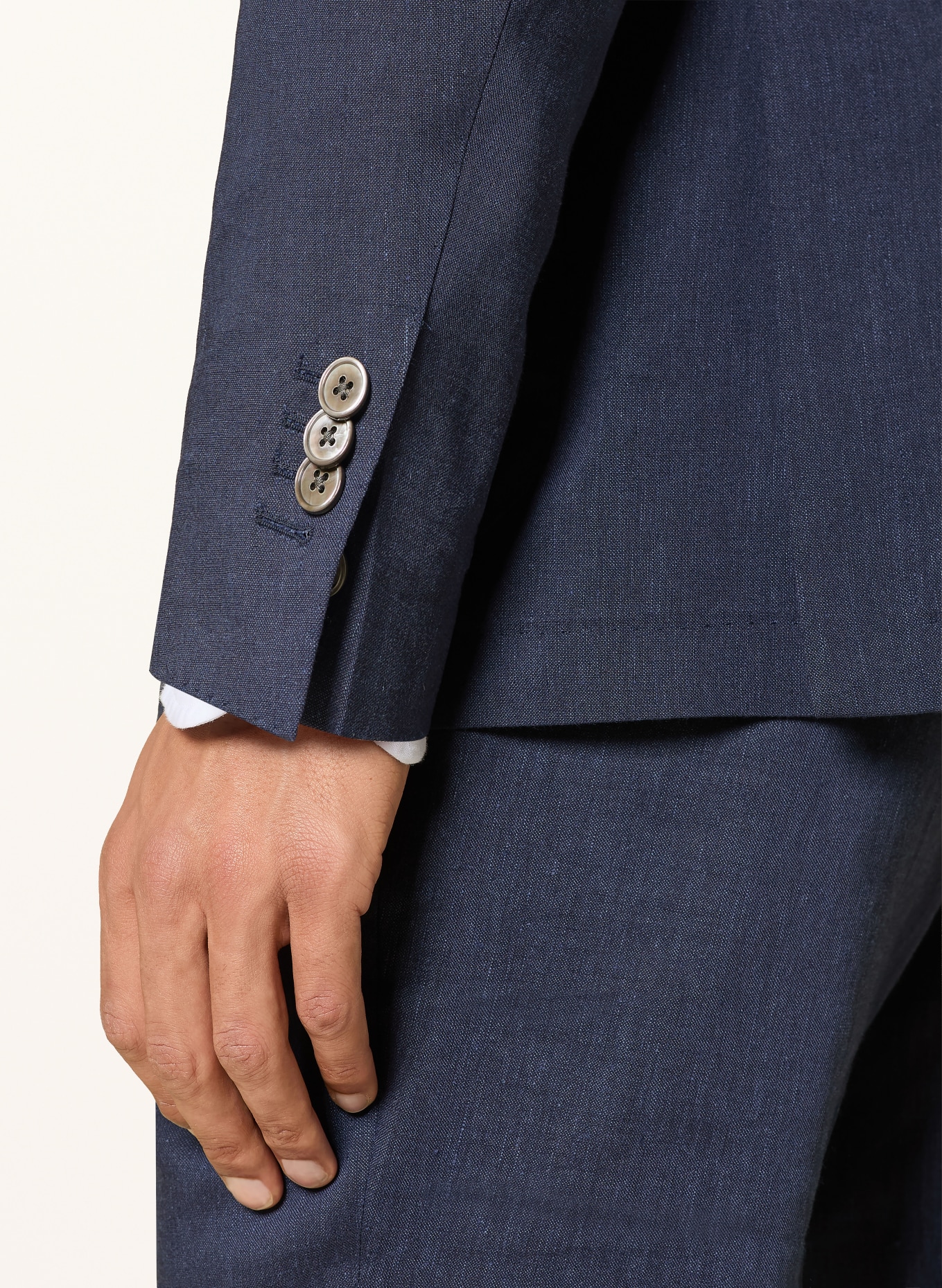 windsor. Veste de costume GIORNO coupe extra slim en lin: 410 Navy 410