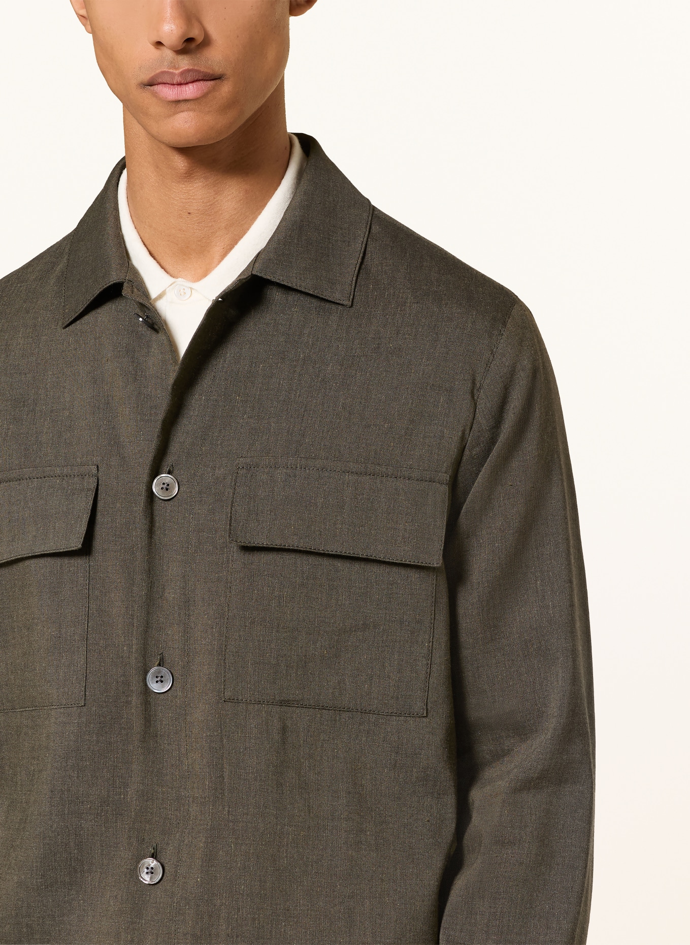 windsor. LAVARO Oversized Jacket: DARK GREEN