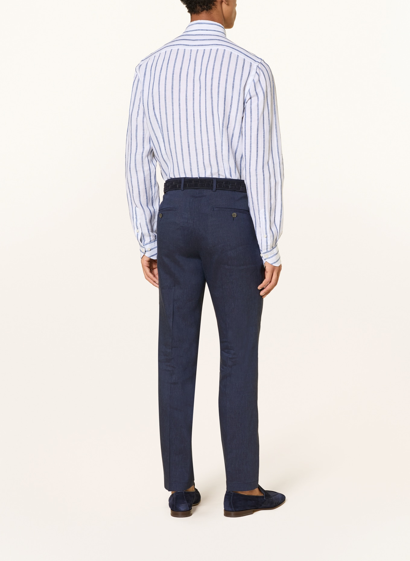 windsor. SILVI-pantalon met extra slanke pasvorm en linnen: 410 Navy 410