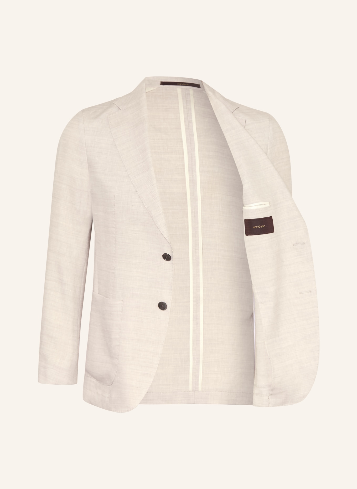 windsor. Marynarka GIORNO o kroju Extra Slim Fit z lnu: 260 Medium Beige 260