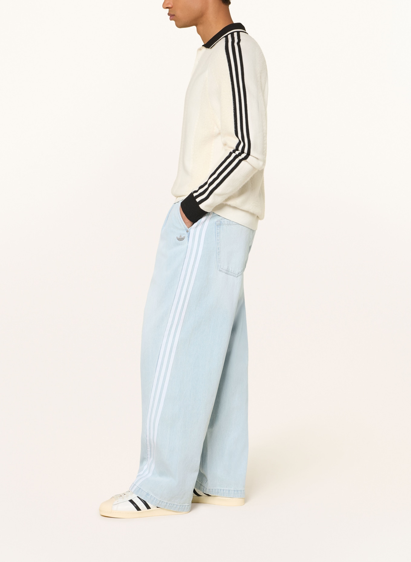 adidas Originals Jean ADILENIUM 5.0 DENIM coupe classique: LTBLUE