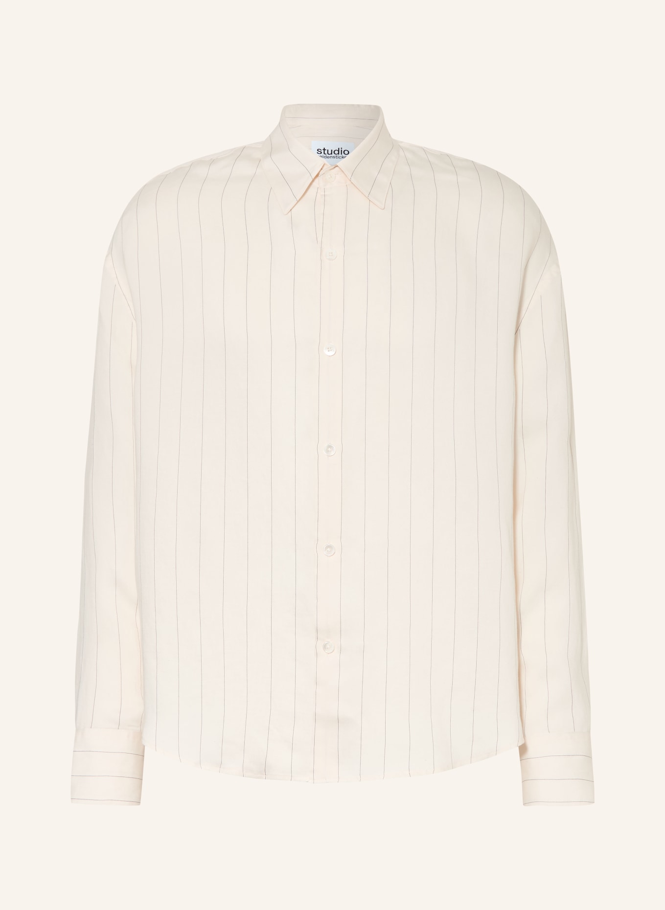studio seidensticker STUDIO Comfort Fit Shirt: ECRU / BLACK