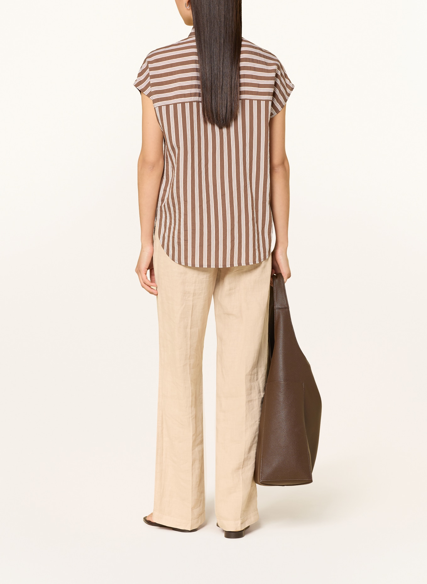 CINQUE Hemdbluse CIPANDA: TAUPE / BRAUN / CREME